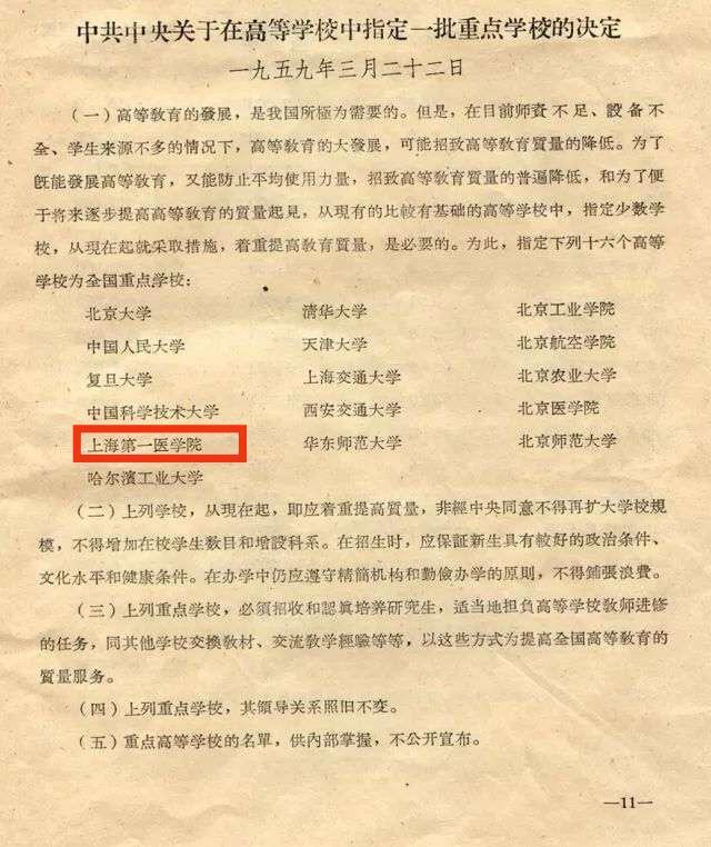 上海第一医学院，上海 医院（复旦大学＋重庆医科大学！）