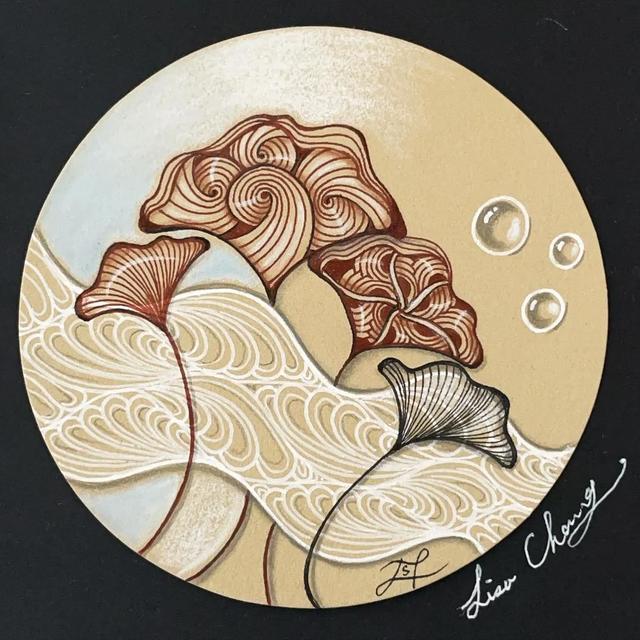 几步画出美丽画面，水粉画教程（5个步骤教你用最普通的笔）