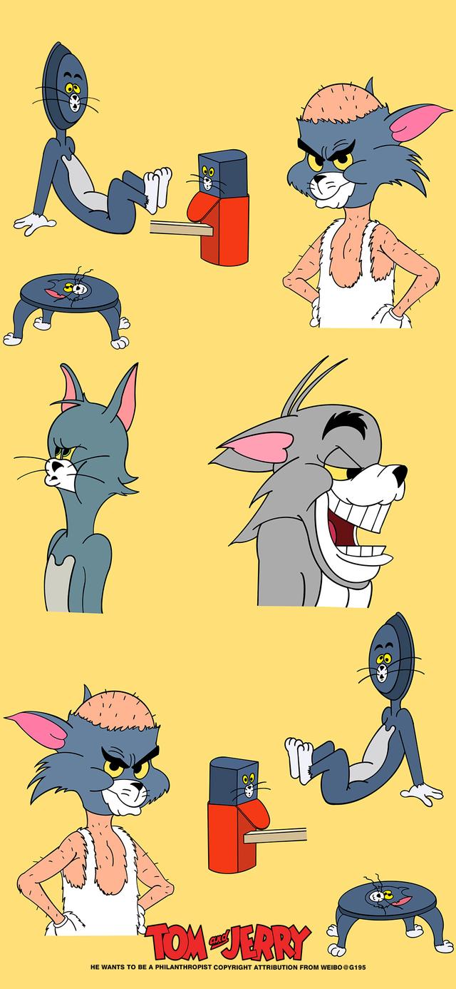 猫和老鼠壁纸,猫和老鼠壁纸情侣(一组猫和老鼠情侣主题壁纸图片)