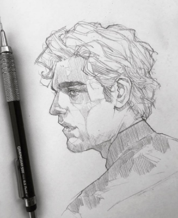 素描漫画人物头像微信，素描漫画人物头像（线条细腻的素描头像.手绘夸张的漫画造型。）