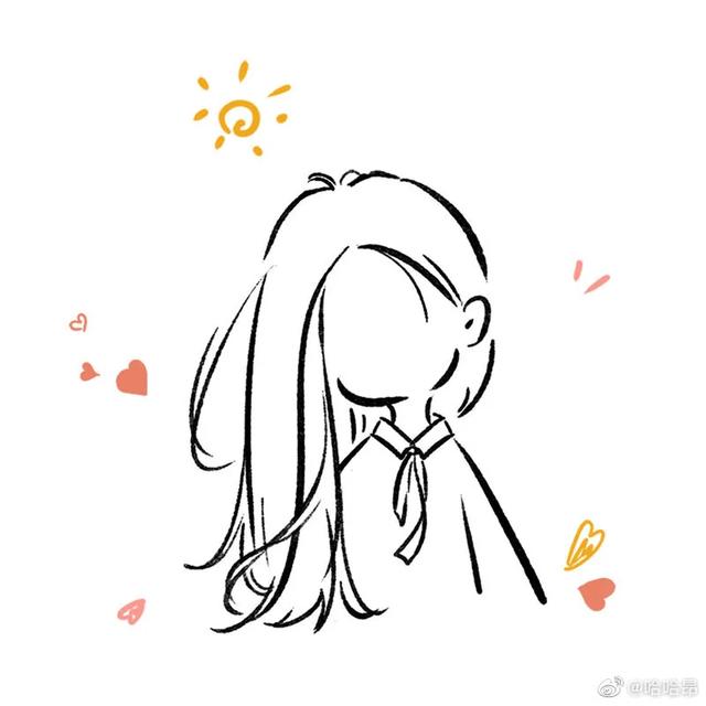 简笔画头像/可爱微信，简笔画头像/可爱（简笔画线条头像）