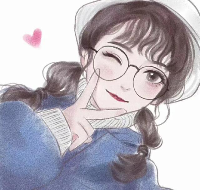 呆萌可爱的糖果女孩，微信头像，呆萌可爱的糖果女孩（动漫女生手绘头像）