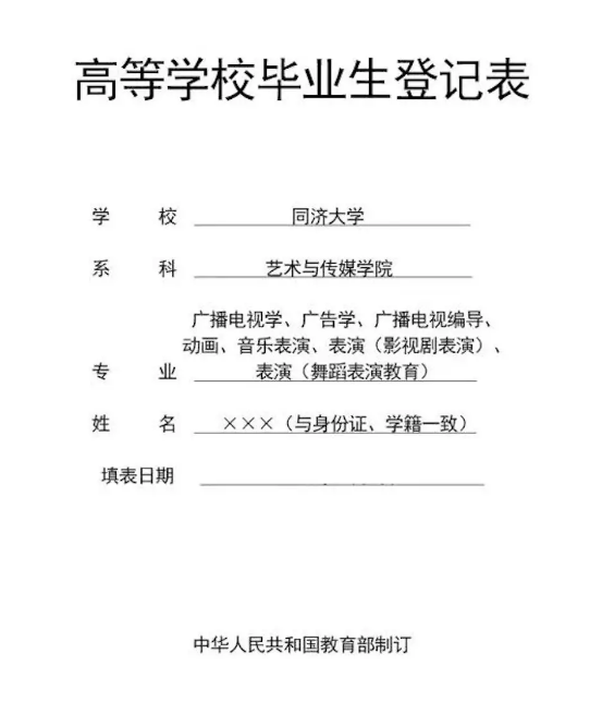 毕业生登记表填写范例，毕业生登记表怎么填写（就业书、推荐表...即将毕业了这些还不知道怎么填）