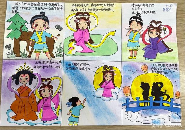 中国民间故事连环画怎么画五年级4张，当连环画遇到民间故事——五年级语文实践活动