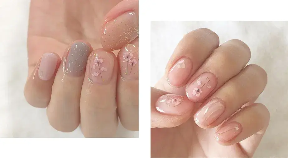 夏天指甲颜色大全图片流行，夏天显白指甲（够仙够清爽最重要是显手白）