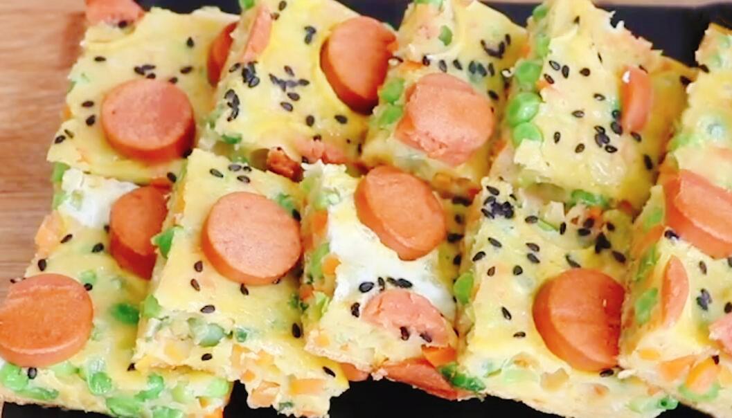 【豌豆雞蛋厚餅】做法步驟圖 營養又健康 給肉都不換-起舞食譜網