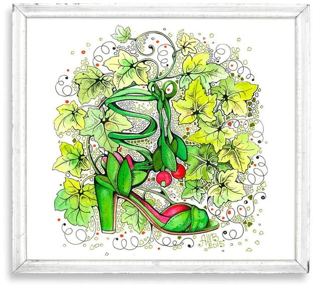 用圆规画出的精美图案，用圆规和直尺画出美丽图案（创意儿童画教程，优雅的高跟鞋）