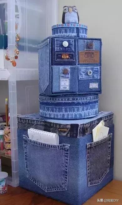 牛仔裤旧物改造，牛仔裤旧物改造坐垫（牛仔裤改造第二波）