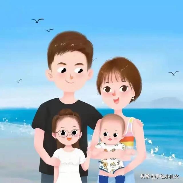 幼儿园图片卡通，多款卡通亲子漫画头像微信