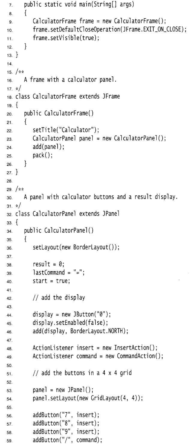 深入Java Swing用户界面组件布局管理器：网格布局+面板+边界布局