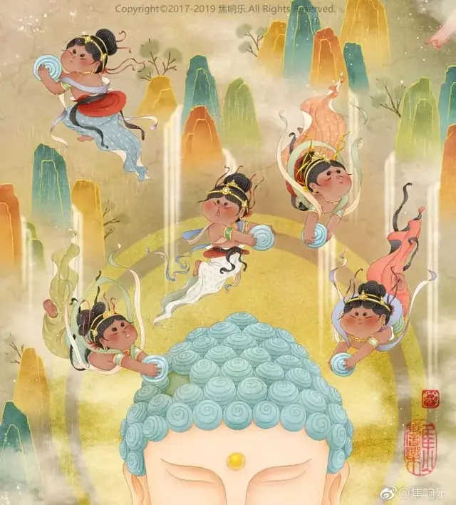 又胖又萌又可爱的图片，胖胖可爱的呆萌情侣头像微信（把千寻、周迅画成圆脸美人）