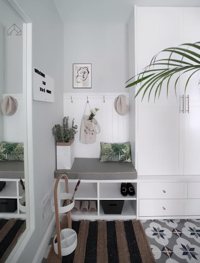 换鞋凳选购的技巧有哪些，换鞋凳买哪种好（衣柜+鞋柜一体设计正流行）