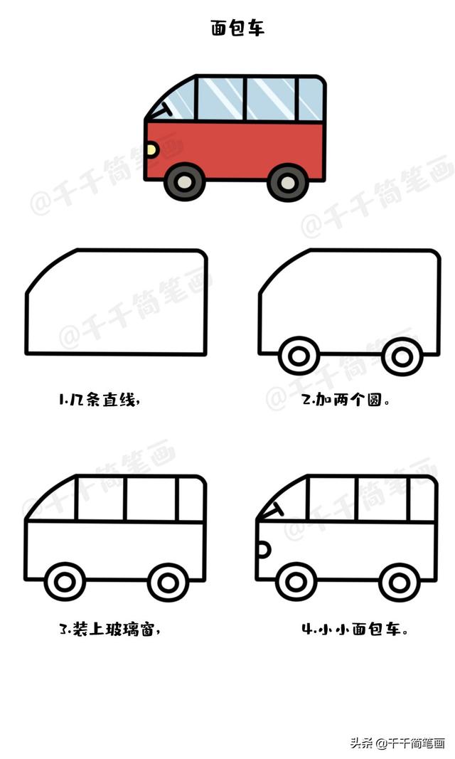 1一3岁宝宝简笔画步骤，1一3岁宝宝简笔画（20个带儿歌的幼儿简笔画教程大全）