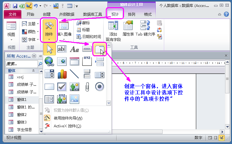 数据库设计案例（Access数据库窗体设计实例）