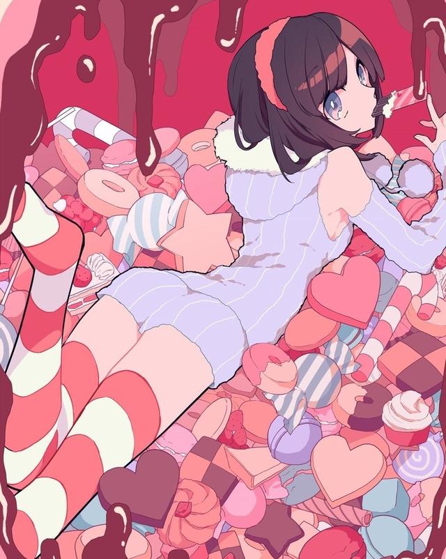 画师:望月けい，微信头像，画师:望月けい（这种线条硬朗独特画面美感）