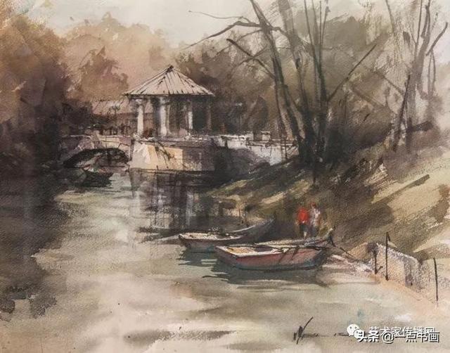 画画图片大全风景，画画图片风景（这美美的100幅水彩风景画）