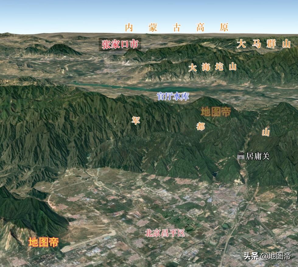 张家口地图高清版(张家口市区十三县地图)