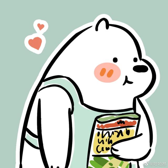 可爱画画图片超萌，可爱简笔画.超萌微信（手绘可爱裸熊头像）