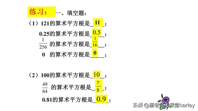 什么叫算术平方根，算术平方根为什么叫算术平方根（探究学习+例题解析+习题专练）