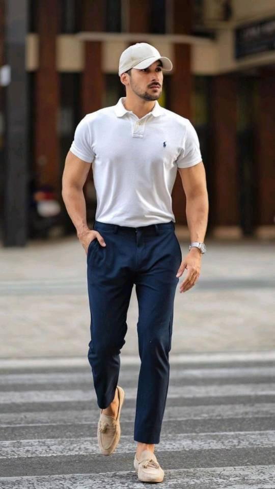 polo衫配西装，polo衫配西装裤好看吗（男人穿POLO衫无需很复杂）
