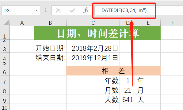 时间函数计算时间差，Excel函数计算时间差（Excel中日期、时间之差怎么计算）