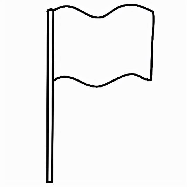 国旗的简笔画图片