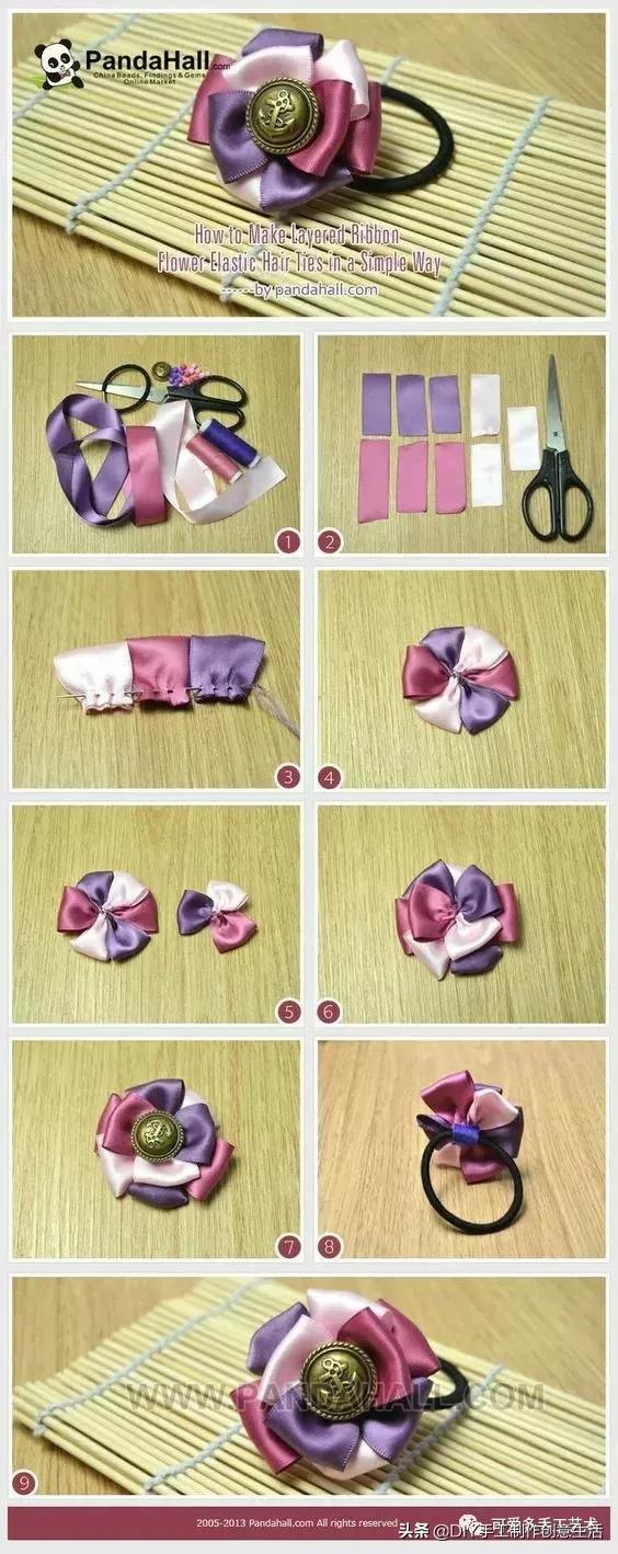 手工发夹制作教程，如何制作手工发夹（DIY手工制作）