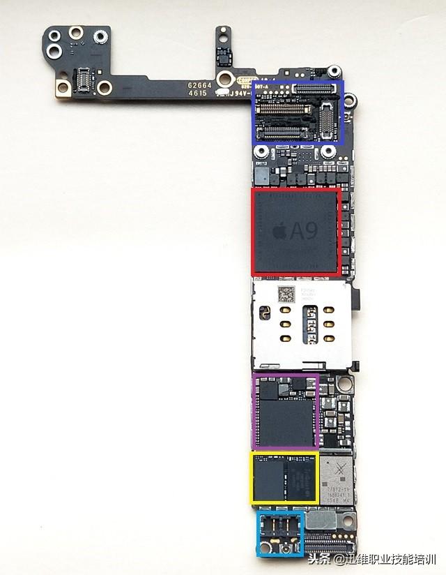 苹果6s plus主板组织图（苹果6s主板元件详细图）