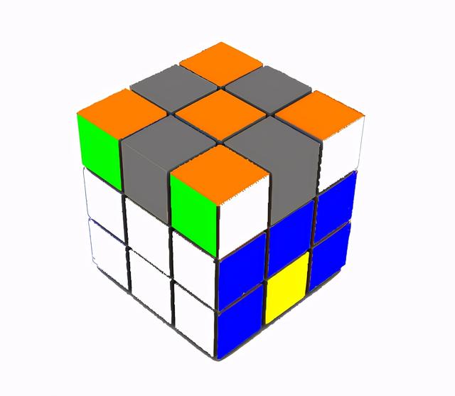 3阶魔方教程 1~7步骤，魔方怎么玩（一学就会的三阶魔方复原法-桥式复原法）