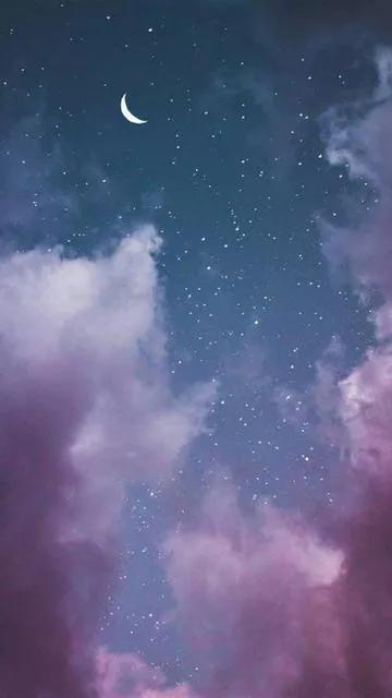 壁纸/星空/紫色/意境/，紫色唯美星空壁纸（YTR紫色星空梦幻壁纸图片）