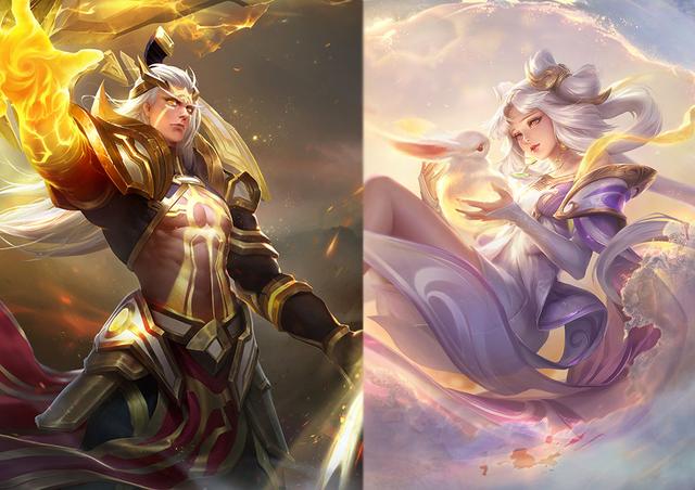 王者荣耀后羿图片，王者荣耀/嫦娥后羿/李信/公孙离♡（王者荣耀中没有情侣皮肤的CP英雄）