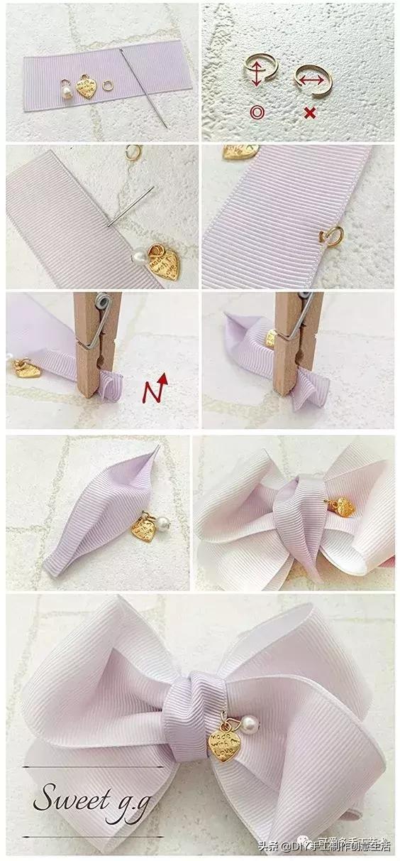 手工发夹制作教程，如何制作手工发夹（DIY手工制作）
