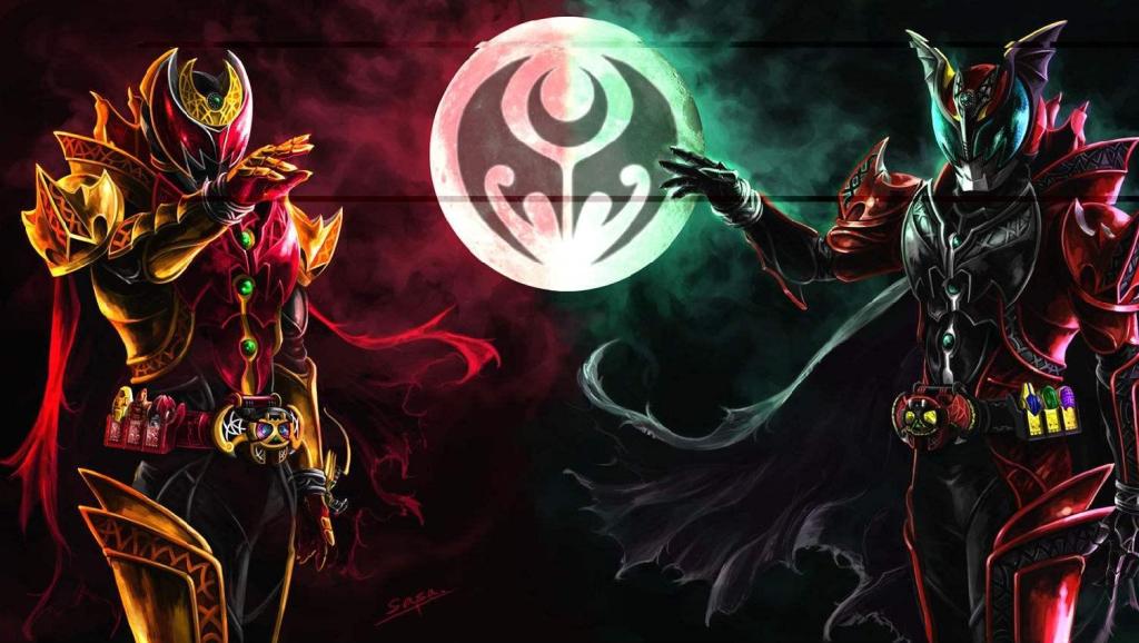 四,假面骑士,kiva魔皇形态,自登场以来吃了不少挨打,但是,设定上来说
