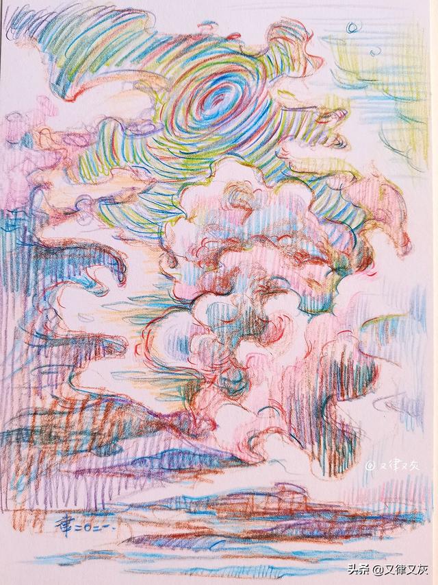 龙卷风简笔画，主页上有一个龙卷风一样的简笔画的bt种子下载网站（五月放云，画一画天上云卷云舒）