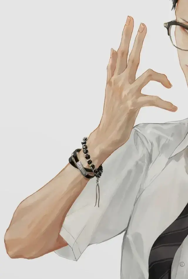 手控党福利/精致复古漫风人物局部插画欣赏，微信头像，手控党福利/精致复古漫风人物局部插画欣赏（漫画手控图片古风）