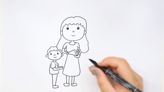 母亲节送给妈妈的画怎么画，怎样画一幅母亲节送给妈妈的儿童画（母亲节的画像怎么画）