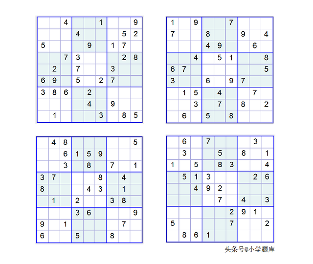 数独的入门解题方法，九宫数独练习和方法