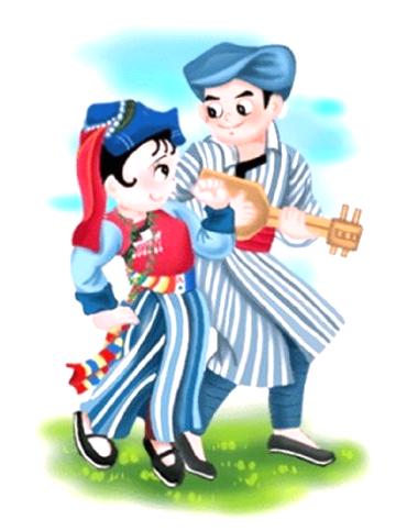 56个民族服饰图片大全，56个民族服装图片（五十六个民族精美人物服饰造型插画）