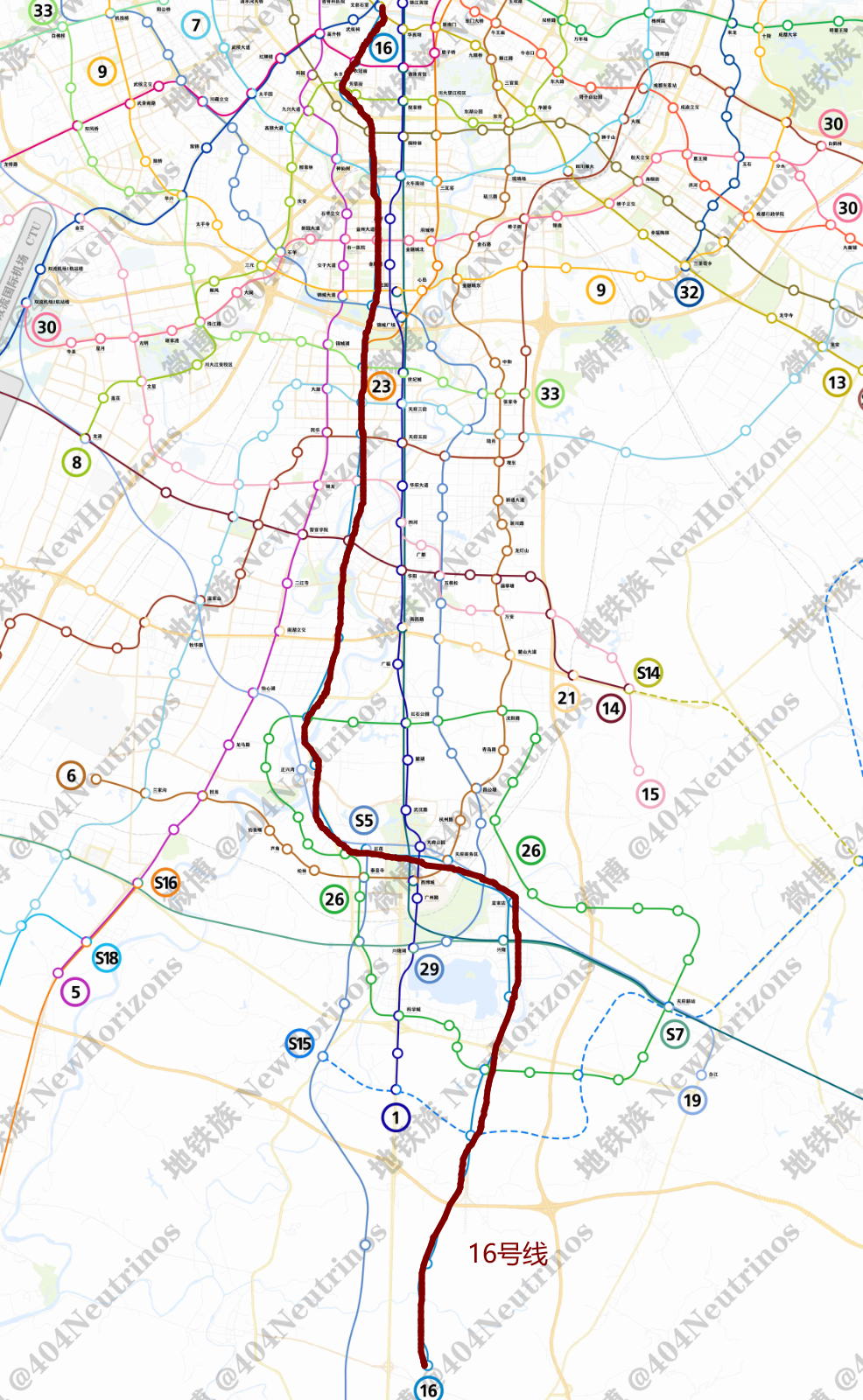 益州大道地铁16号线规划图(益州大道地铁规划)-米兔号