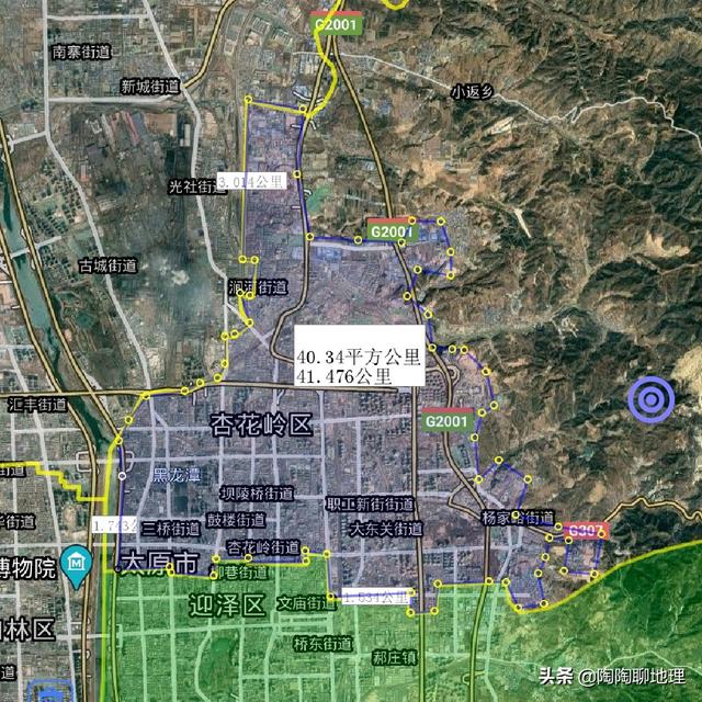 太原市各区县建成区面积排名，太原市建成区面积排名