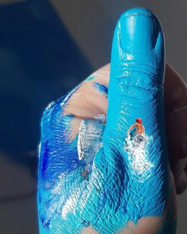 漂亮的手掌画，漂亮的手掌画图片（她在手心画了一片海）