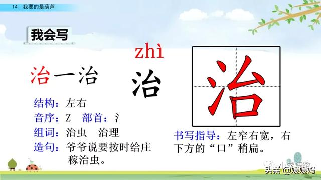 什么的枝叶填空，什么枝叶填空二年级（部编版二年级上册第14课《我要的是葫芦》课件及同步练习）