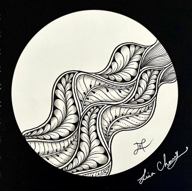 用圆规画出的精美图案，怎样用圆规画好看的图案（画出简单有创意的装饰禅绕画）