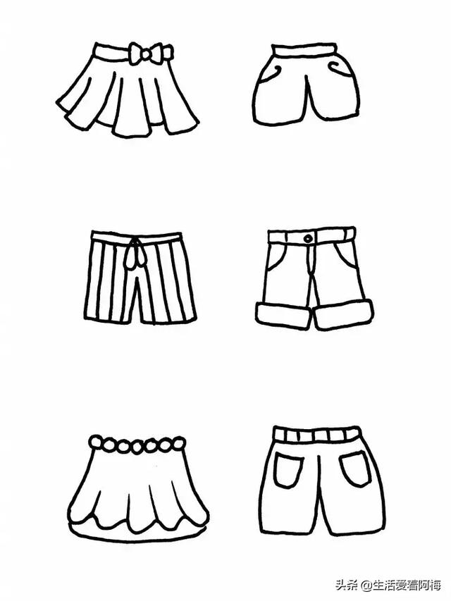 画衣服的简笔画，画简笔画：衣服（服装篇简笔画教程）