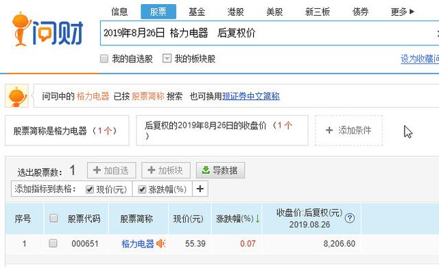 向前复权与向后复权的区别，复权是什么意思（从茅台后复权股价6551.41元）
