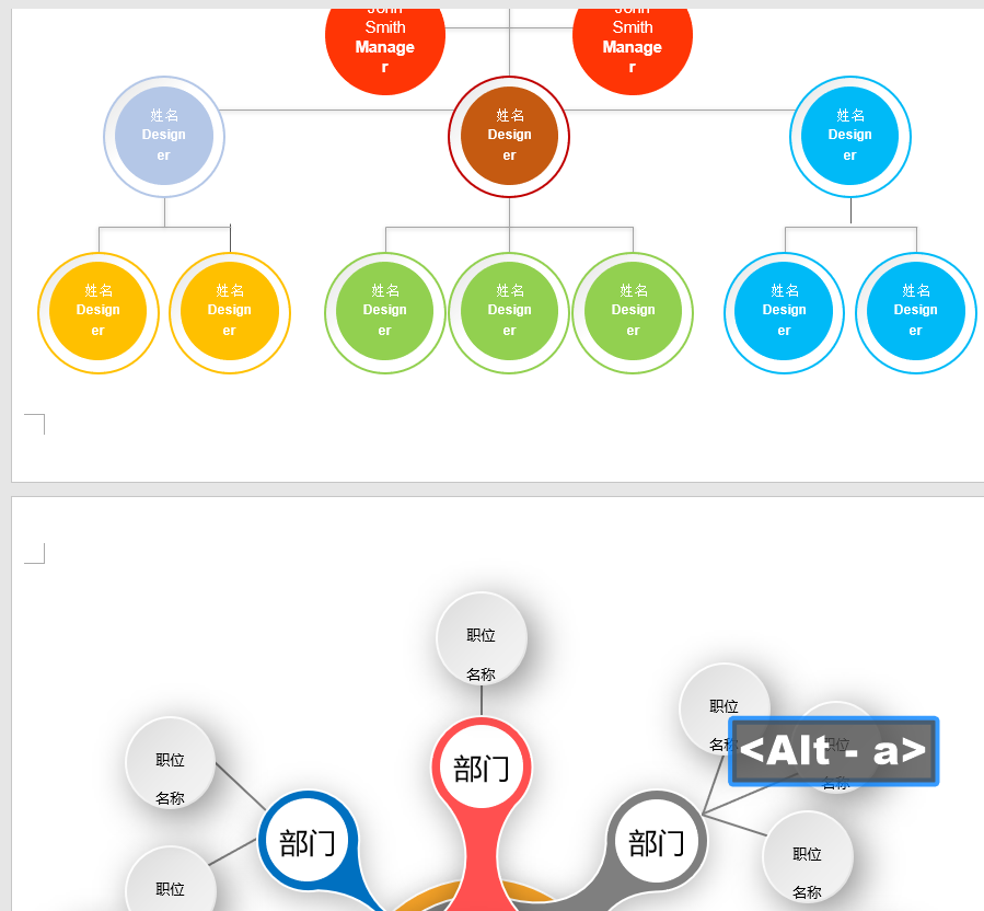 大学学校组织结构图（Word小技巧）