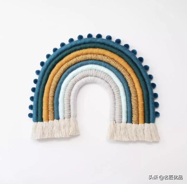 手工编织挂毯，挂毯编织教程（做一款彩虹挂毯）