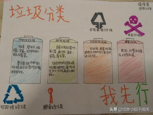 垃圾分类的手抄报怎么画，垃圾分类手抄报怎么画（垃圾分类手抄报大全）