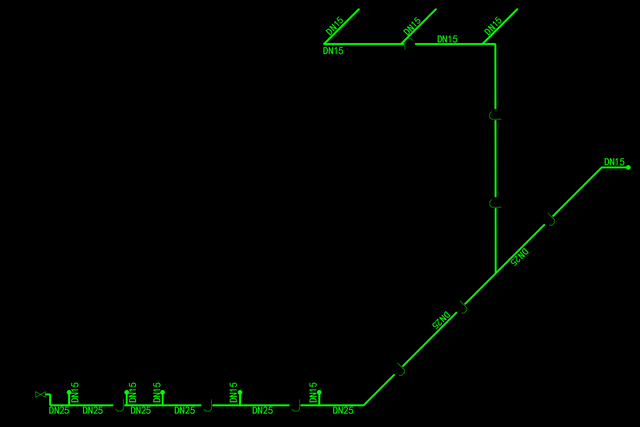 在天正暖通中如何画一根管道，天正给排水管道立管怎么画（环艺实操天正给水系统）