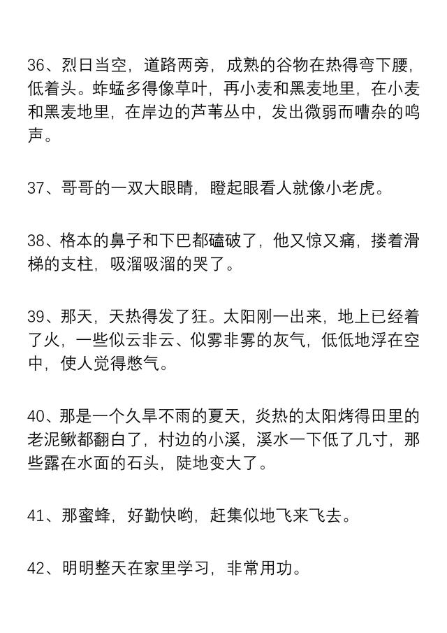 简短的好词好句有哪些，十句好词好句最简短的（小学一年级：语文好词好句积累）